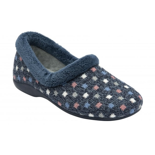 Lotus Amparo ULH132 Navy Ladies Slippers