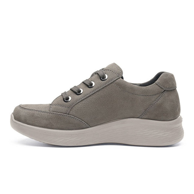 G Comfort P-811G Grey Wide Fit Trainers Waterproof
