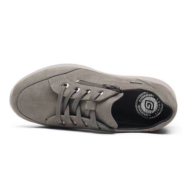 G Comfort P-811G Grey Wide Fit Trainers Waterproof