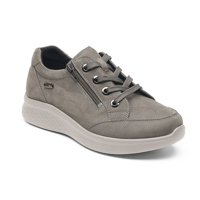 G Comfort P-811G Grey Wide Fit Trainers Waterproof