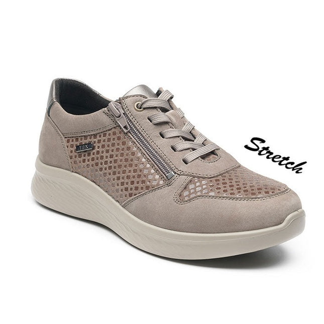 G Comfort P-819GF Grey Wide Fit Trainer Waterproof