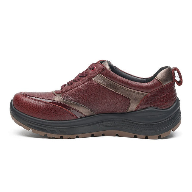 G Comfort R-55812R Burgundy Wide Fit Trainer Waterproof