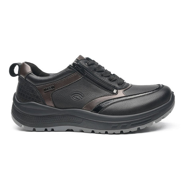 G Comfort R-55812S Black Wide Fit Trainer Waterproof