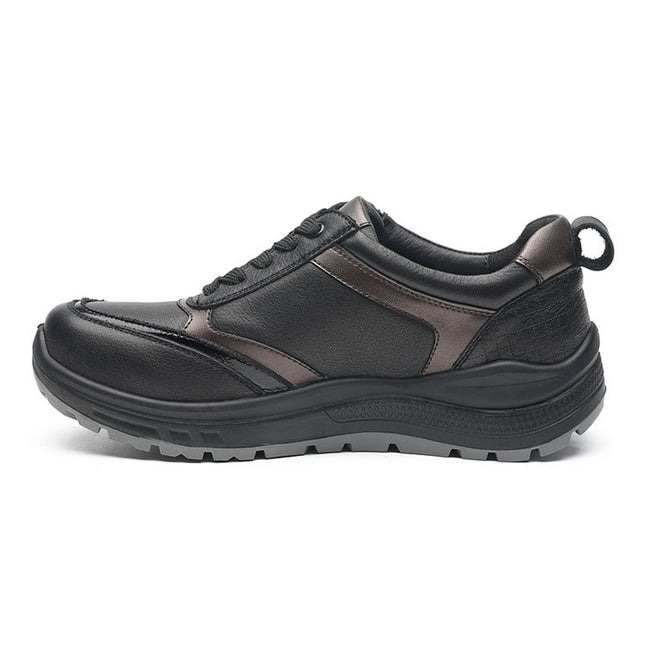 G Comfort R-55812S Black Wide Fit Trainer Waterproof