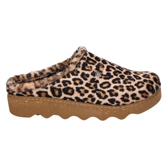 Rohde 6102 18 ginger Leopard Print Slippers