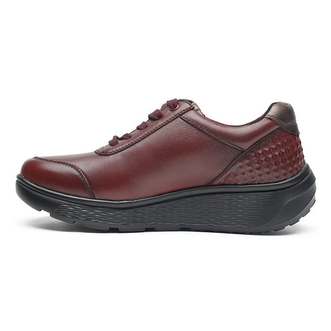 G Comfort S-2725R Burgundy Wide Fit Trainer Waterproof