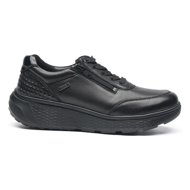 G Comfort S-2725S Black Wide Fit Trainer Waterproof