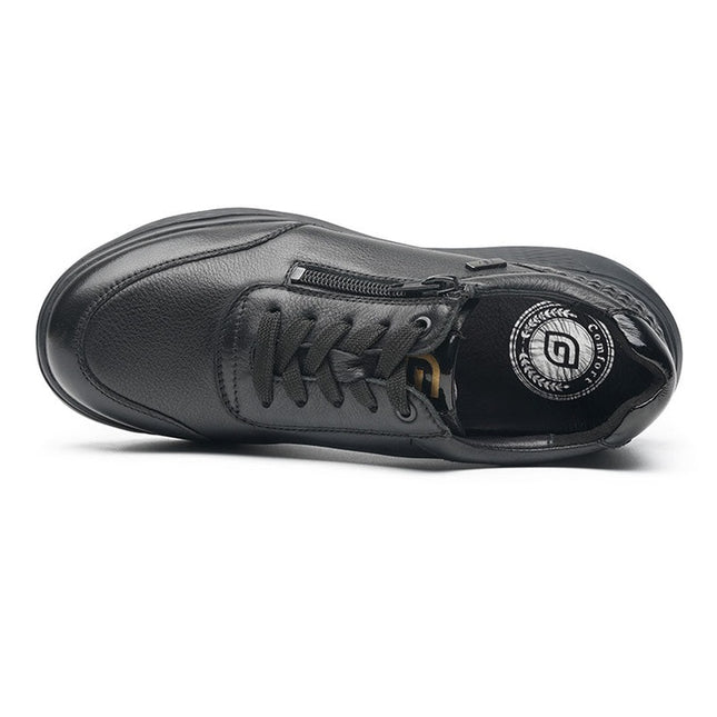 G Comfort S-2725S Black Wide Fit Trainer Waterproof