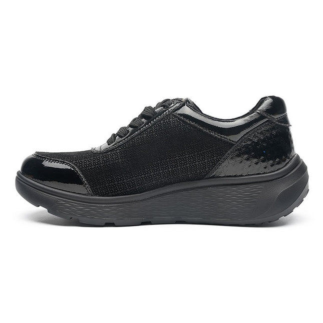 G Comfort S-2725SF Black Combi Wide Fit Trainer Waterproof