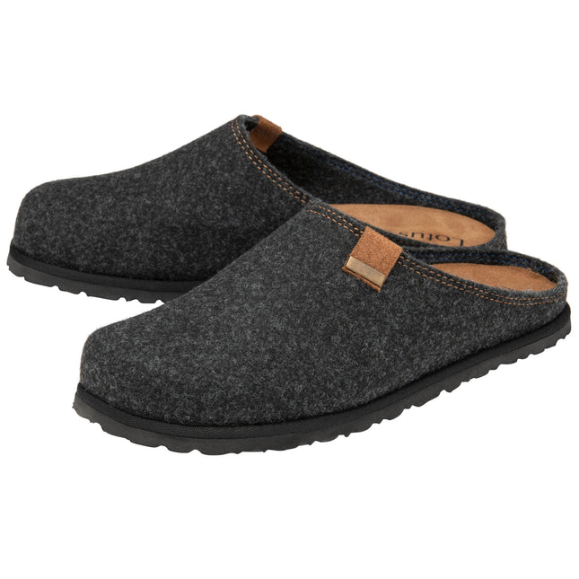 Lotus Sidney Grey Mens Slippers