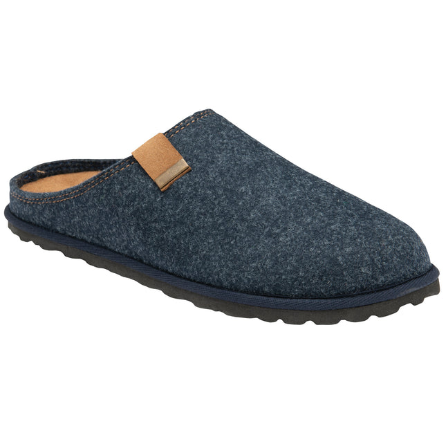 Lotus Sidney Navy Mens Slippers