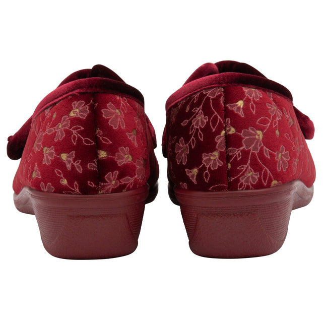Lotus Wilma Bordo Ladies Slippers