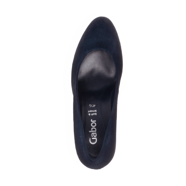 Gabor 01.270.46 Splendid Navy Suede Platform Heel