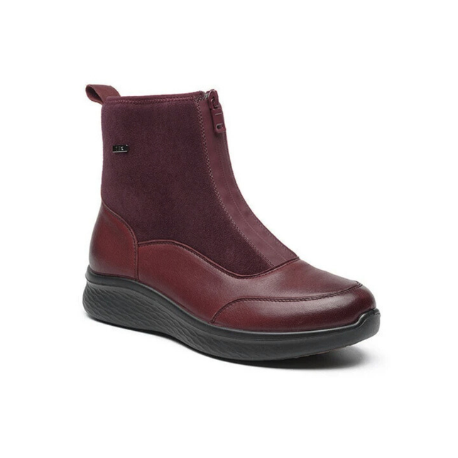G Comfort P-817RK Burgundy Wide Fit Boot Waterproof