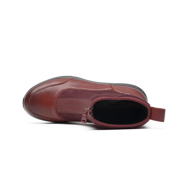 G Comfort P-817RK Burgundy Wide Fit Boot Waterproof