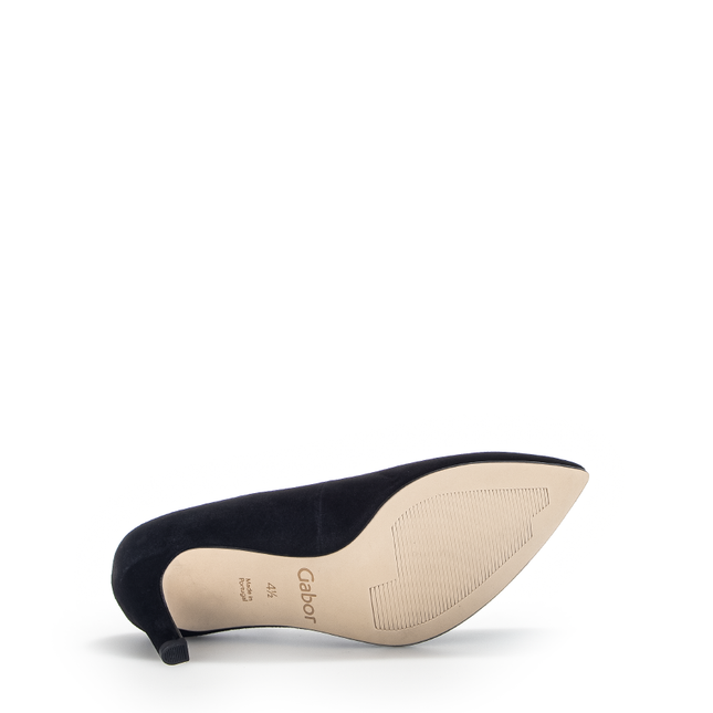 Gabor 71.381.17 Degree Black Suede Heel