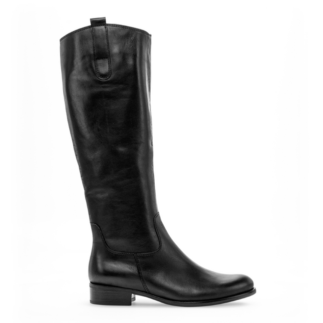 Gabor 71.649.27 Brook M Black Leather Long Leg Boot