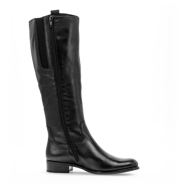 Gabor 71.649.27 Brook M Black Leather Long Leg Boot