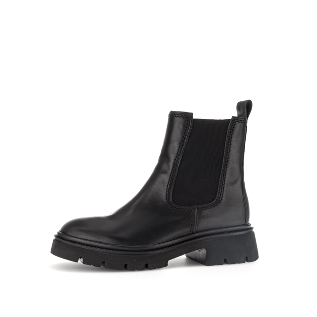 Gabor Women’s 71.850.27 Marissa Black Leather Ankle Boot – Best Fitting Side-Zip Comfort Boot