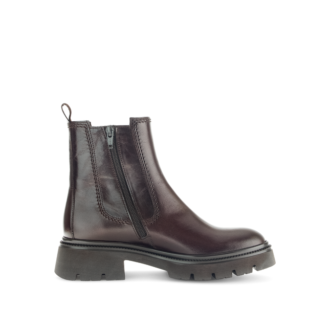 Gabor Women’s 71.850.28 Marissa Chestnut Leather Ankle Boot – Best Fitting Side-Zip Comfort Boot
