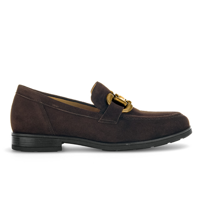 Gabor 72.422.41 Dupri Chocolate Brown Suede Loafer