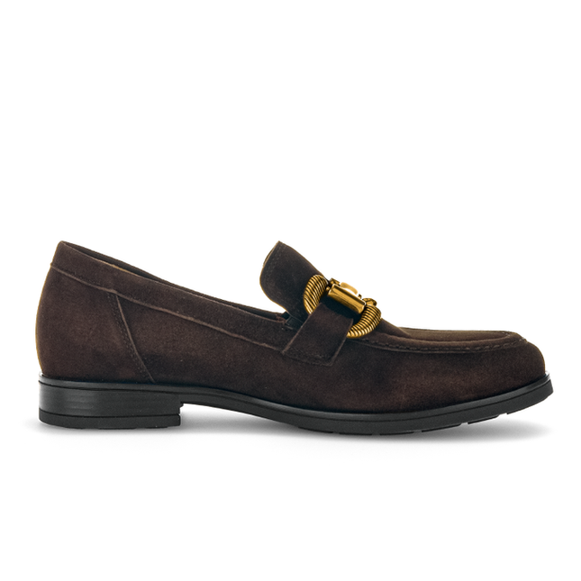 Gabor 72.422.41 Dupri Chocolate Brown Suede Loafer