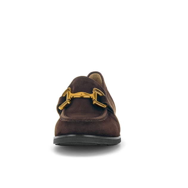 Gabor 72.422.41 Dupri Chocolate Brown Suede Loafer