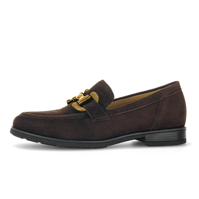 Gabor 72.422.41 Dupri Chocolate Brown Suede Loafer