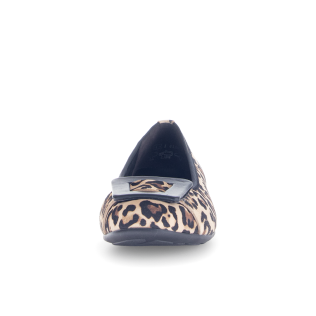 Gabor 72.463.90 Paige Animal Print Suede Flat Pump