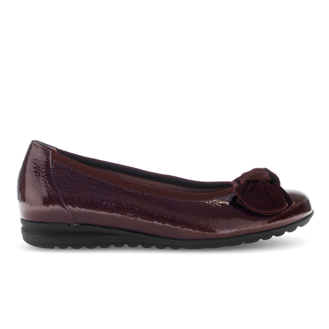 Gabor 72.621.88 Sage Burgundy Patent Flat Pump