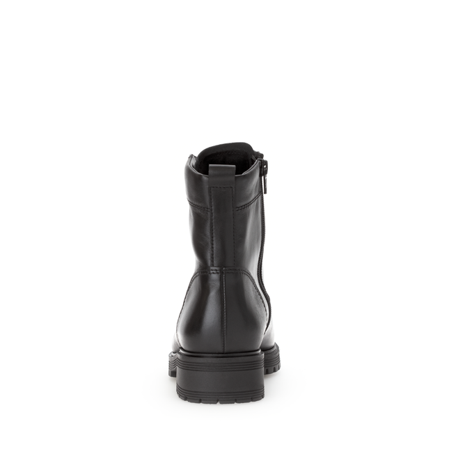 Gabor 72.765.57 Flamboyant Black Leather Ankle Boot