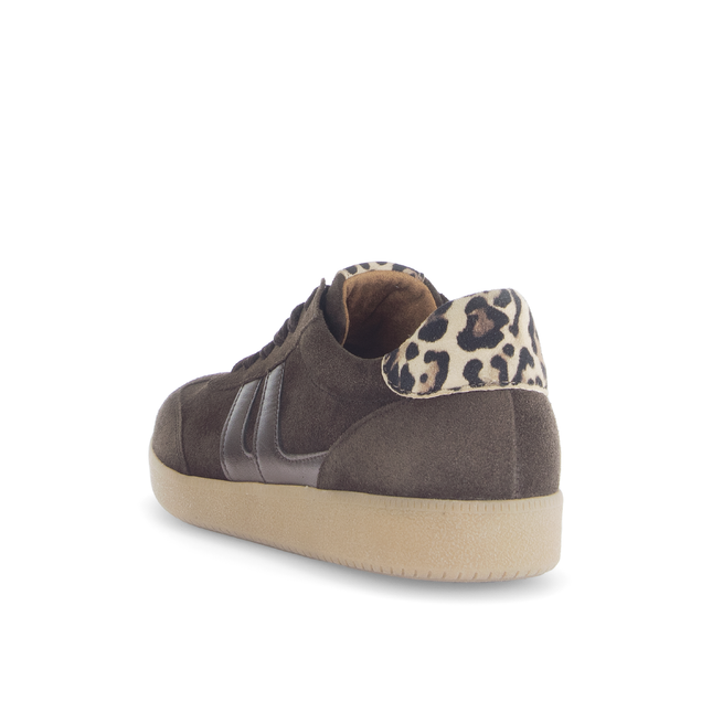 Gabor 73.300.18 West Brown & Animal Print Suede Trainer