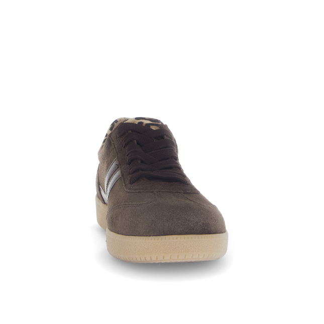 Gabor 73.300.18 West Brown & Animal Print Suede Trainer