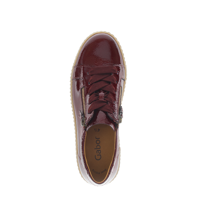 Gabor 73.334.95 Wisdom Burgundy Patent Trainer