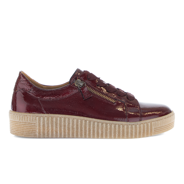 Gabor 73.334.95 Wisdom Burgundy Patent Trainer