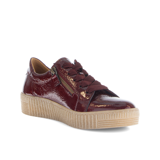 Gabor 73.334.95 Wisdom Burgundy Patent Trainer