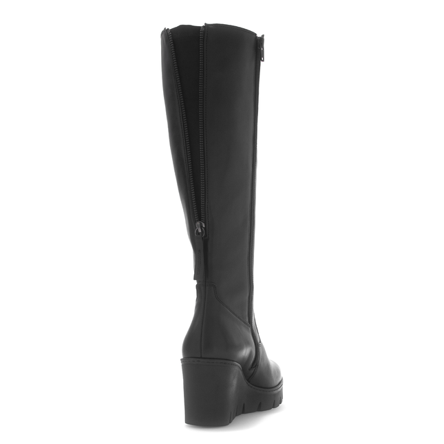 Gabor 74.789.27 Upland Black Leather Long Leg Boot