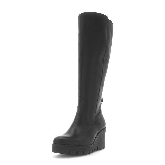 Gabor 74.789.27 Upland Black Leather Long Leg Boot