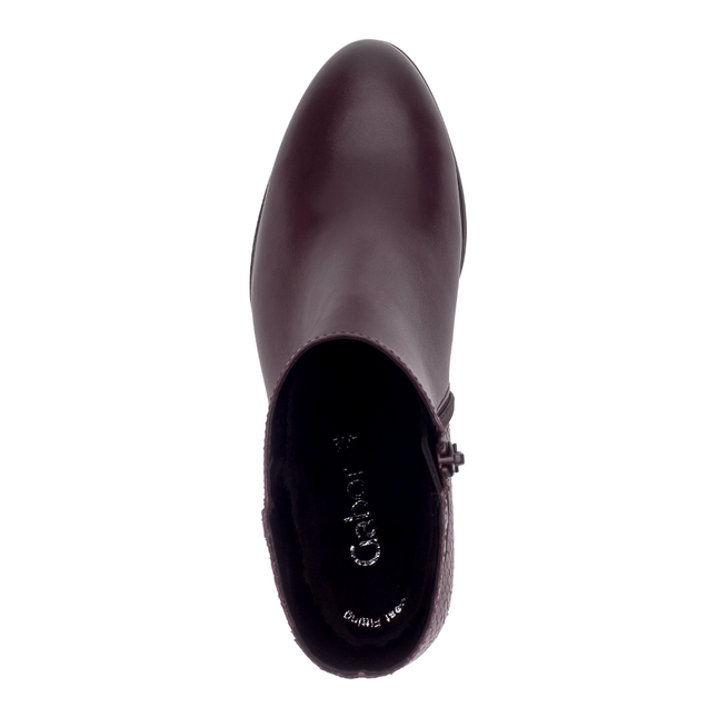 Gabor 75.692.25 Bonn Burgundy Red Leather Ankle Boot