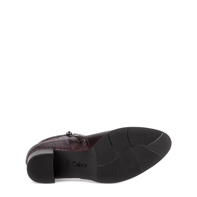 Gabor 75.692.25 Bonn Burgundy Red Leather Ankle Boot
