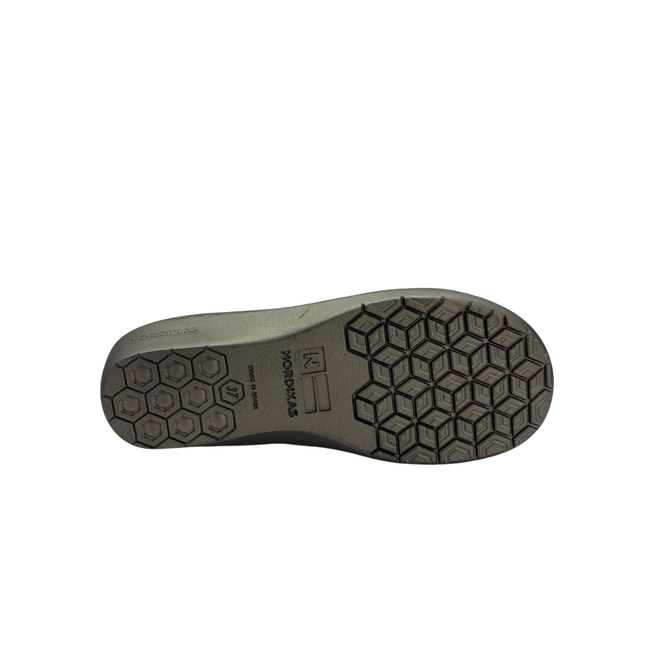 Nordikas 238-O/8 - Dublin Burdeos - Burgundy Leather / Grey Trim Ladies Slippers