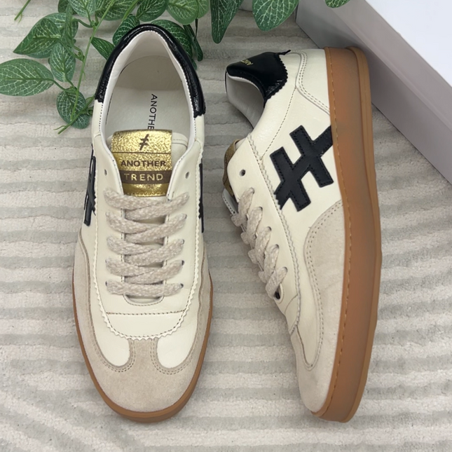 Another Trend Iconic Off White Ladies Comfort Trainers