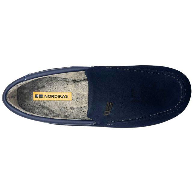 Nordikas 1390 - Navy Suede Mens Slippers