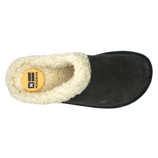 Nordikas 2087 - Grey Suede Ladies Slippers