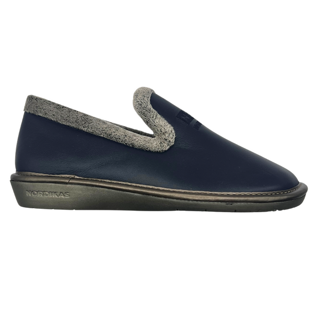 Nordikas Women's 305-O/4 - Dublin Marino - Navy Leather Ladies Slippers
