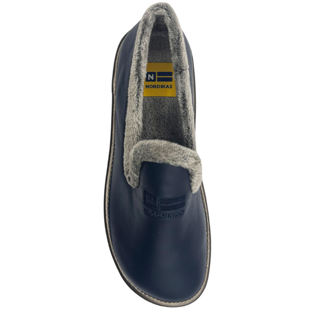 Nordikas Women's 305-O/4 - Dublin Marino - Navy Leather Ladies Slippers