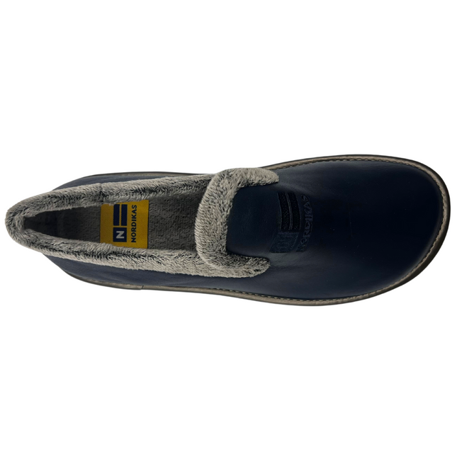 Nordikas Women's 305-O/4 - Dublin Marino - Navy Leather Ladies Slippers