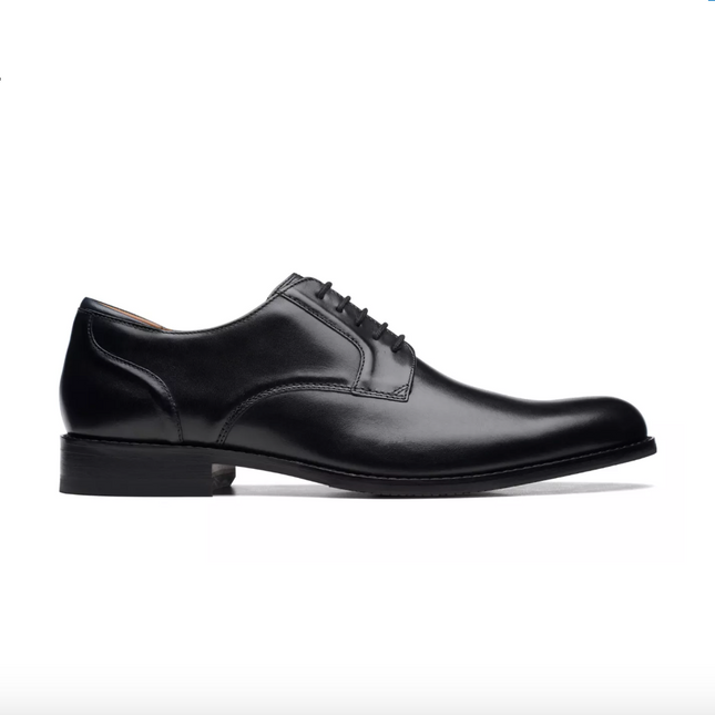 Clarks CraftArlo Lace Black Leather – Men’s Classic Oxford Lace-Up Shoe