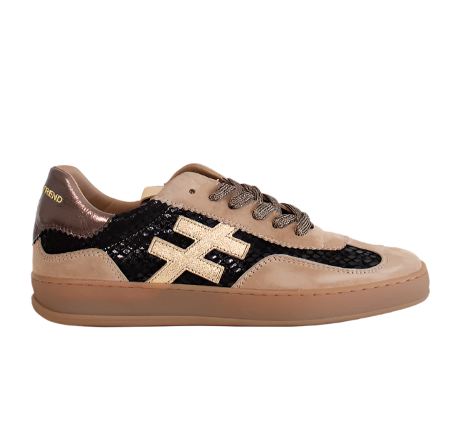 Another Trend Iconic Black Snake Womens Trainers Ladies Comfort Trainers